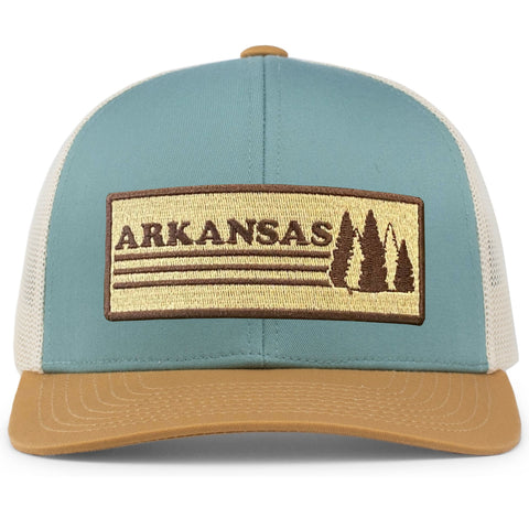 AR Trees Hat - Smoke Blue/Amber Gold