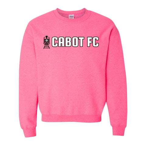 Cabot FC Text Youth Sweatshirt - Neon Pink